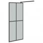 Preview: Duschwand für Walk-in Dusche 80x195 cm Dunkles Sicherheitsglas 