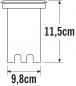 Preview: Konstsmide HPLED Bodeneinbaustrahler, 230-240V, 6W, 3000K, edelstahl (7960-310)