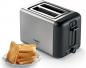 Preview: Bosch TAT3P420DE Kompakt Toaster, 2 Scheiben, 970W, DesignLine, Auftau- und Aufwärmfunktion, Gleichmäßiges Röstbild, Edelstahl