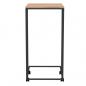 Preview: Beistelltisch mit Rollen Schwarz 40x30x63,5 cm Holzwerkstoff