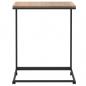 Preview: Beistelltisch mit Rollen Schwarz 55x35x70 cm Holzwerkstoff