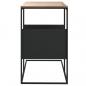 Preview: Beistelltisch Schwarz 55x36x59,5 cm Holzwerkstoff