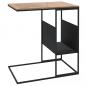 Preview: Beistelltisch Schwarz 55x36x59,5 cm Holzwerkstoff