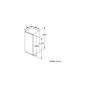 Preview: Bosch KIR51ADE0 Einbaukühlschrank, Nischenhöhe: 140cm, 247l, Festtürtechnik, VarioShelf, SuperKühlen