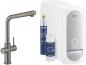 Preview: ARDEBO.de GROHE Blue Home Starter Kit, L-Auslauf, Bluetooth/WIFI, hard graphite gebürstet (31454AL1)