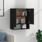 Preview: Wandschrank Schwarz 60x31x70 cm Holzwerkstoff