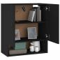 Preview: Wandschrank Schwarz 60x31x70 cm Holzwerkstoff