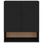 Preview: Wandschrank Schwarz 60x31x70 cm Holzwerkstoff