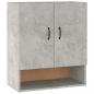 Preview: Wandschrank Betongrau 60x31x70 cm Holzwerkstoff