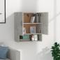 Preview: Wandschrank Betongrau 60x31x70 cm Holzwerkstoff