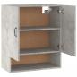 Preview: Wandschrank Betongrau 60x31x70 cm Holzwerkstoff