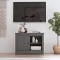 Preview: ARDEBO.de - TV-Schrank Grau 70x36,5x52 cm Massivholz Kiefer