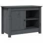 Preview: TV-Schrank Grau 70x36,5x52 cm Massivholz Kiefer