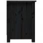 Preview: TV-Schrank Schwarz 70x36,5x52 cm Massivholz Kiefer