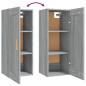 Preview: Wandschrank Grau Sonoma 35x34x90 cm Holzwerkstoff