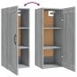 Preview: Hängeschrank Grau Sonoma 35x34x90 cm Holzwerkstoff