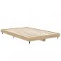 Preview: Bettgestell Sonoma-Eiche 120x190 cm Holzwerkstoff