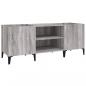 Preview: Plattenschrank Grau Sonoma 121x38x48 cm Holzwerkstoff