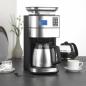 Preview: BEEM Fresh-Aroma-Perfect II Duo Filter-Kaffeemaschine mit Mahlwerk, 1000W, 125ml, mit Glas- und Isolierkanne, schwarz/Edelstahl (05192)