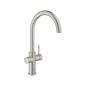 Preview: GROHE Blue Home Starter Kit, C-Auslauf, bis 150° schwenkbar, supersteel (31455DC1)