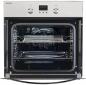 Preview: Exquisit EBE65-1H EEK: A Elektro-Einbaubackofen, 60 cm breit, 51 Liter, Heißluft, Grill, inox