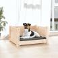 Preview: Hundebett 55,5x45,5x28 cm Massivholz Kiefer