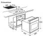 Preview: Exquisit EHE 156-2.1 U EEK: A Einbauherd-Set mit Glaskeramikkochfeld, 60 cm breit, 56L, Grill, Umluft, Inox