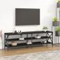 Preview: ARDEBO.de - TV-Schrank Schwarz 160x40x50 cm Holzwerkstoff