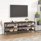 Preview: ARDEBO.de - TV-Schrank Braun Eichen-Optik 140x40x50 cm Holzwerkstoff