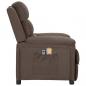 Preview: Massagesessel Elektrisch Taupe Stoff