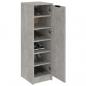 Preview: Schuhschrank Betongrau 30x35x100 cm Holzwerkstoff