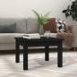 Preview: ARDEBO.de - Couchtisch Schwarz 45x45x30 cm Massivholz Kiefer