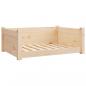 Preview: Hundebett 75,5x55,5x28 cm Massivholz Kiefer