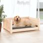 Preview: Hundebett 75,5x55,5x28 cm Massivholz Kiefer