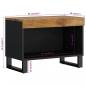 Preview: TV-Schrank 60x33x43,5 cm Massivholz Mango