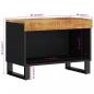 Preview: TV-Schrank 60x33x43,5 cm Massivholz Mango