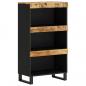 Preview: Beistellschrank 60x33x107 cm Massivholz Mango