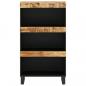 Preview: Beistellschrank 60x33x107 cm Massivholz Mango