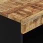 Preview: Beistellschrank 60x33x107 cm Massivholz Mango