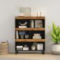 Preview: ARDEBO.de - Beistellschrank 85x33x107 cm Massivholz Mango