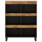 Preview: Beistellschrank 85x33x107 cm Massivholz Mango