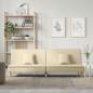 Preview: ARDEBO.de - Schlafsofa Creme Stoff