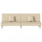 Preview: Schlafsofa Creme Stoff