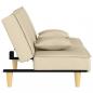 Preview: Schlafsofa Creme Stoff