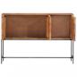 Preview: Sideboard 110x28x76 cm Massivholz Akazie