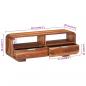 Preview: TV-Schrank 110x30x40 cm Massivholz Akazie