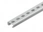 Preview: Niedax 2971/2 GL Ankerschiene, C-Profil, SW 16 mm, 30x15x2000 mm, t=2,0 mm, gelocht, St (Menge: 2 m je Bestelleinheit)