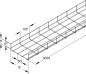 Preview: ARDEBO.de - GR 60.060/2 E3 Mini-Gitterrinne, U-förmig, 60x60x2000 mm, Draht-Ø 3,5 mm, Edelst