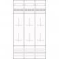 Preview: Eaton Electric ZSD-Z39A1075 Zählerfeld, 3-feldrig, vorbereitet, Version Z39A1075