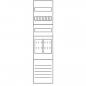 Preview: Eaton Electric ZSD-Z17B0016 Zählerfeld, 1-feldrig, vorbereitet, Version Z17B0016